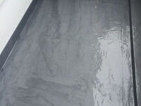 Balkonsanierung, Enke Flüssigkunststoff-Abdichtung aufgebracht